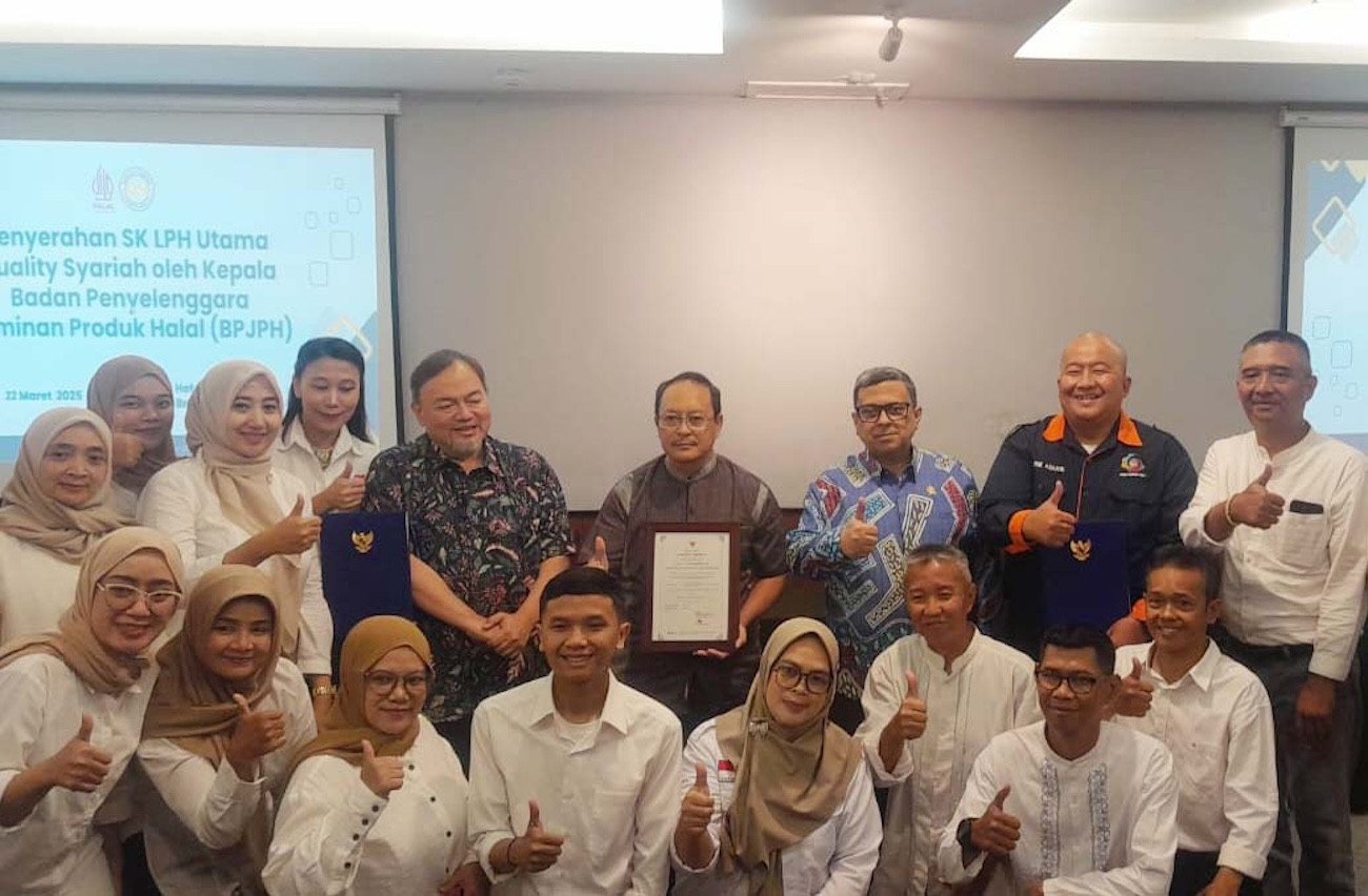 Resmi Jadi LPH Utama, Quality Syariah Terima Sertifikat dari Kepala BPJPH